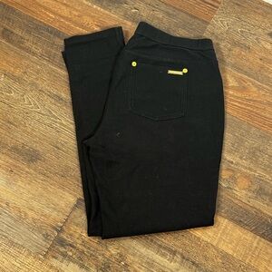 Michael Kors Black Jeans with Gold Details